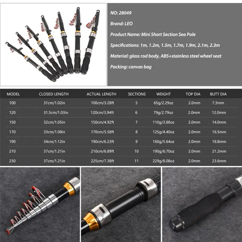 Professional Telescopic Fishing Rod Black Ultra Short Ice Fishing Rods Cermet Guide Ring Shrinking Mini Rod Fishing Accessories