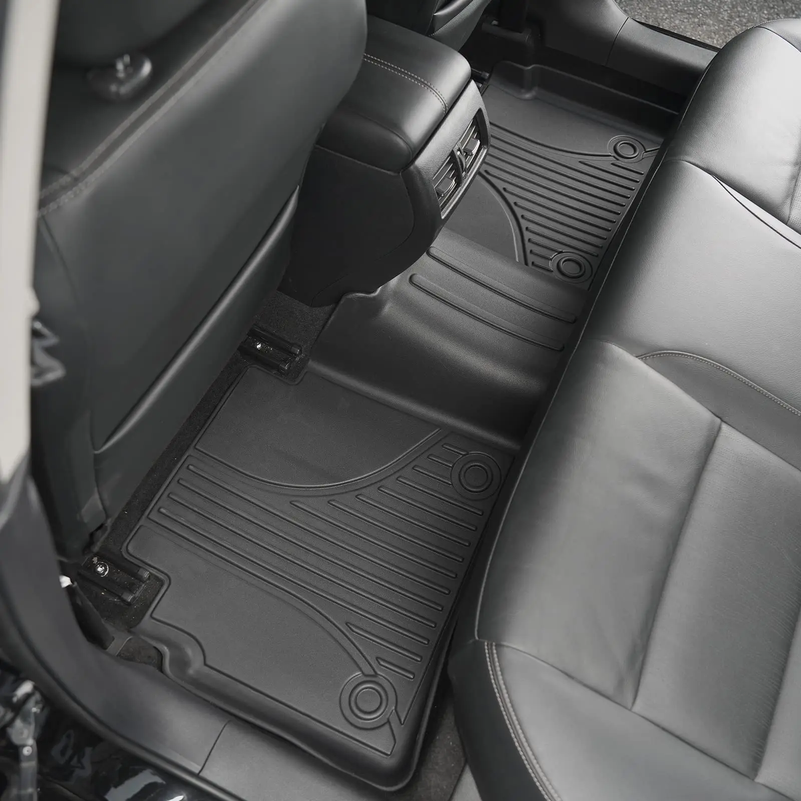 سجادات أرضية للسيارات لنيسان ألتيما 2019-2025، سجادات أرضية سيارة شديدة التحمل TPE لجميع الأحوال الجوية، سجادات سيارة مضادة للانزلاق، أسود