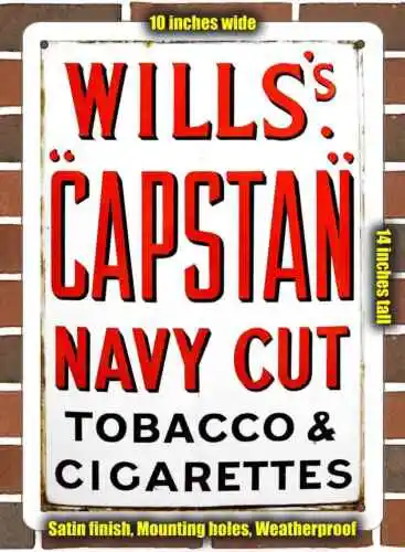 Metal Sign - 1929 Wills's Capstan Tobacco - 10x14 inches