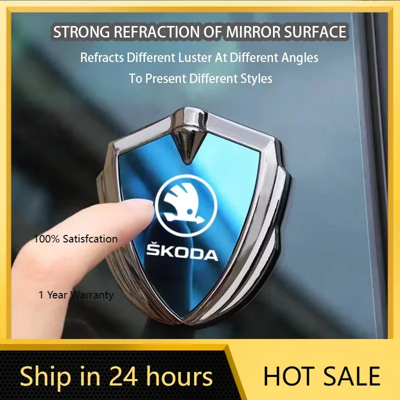 

Car Sticker 2025 Hot For Škoda Skoda Octavia 2 Kamiq Karq Ushaq Slavia Superb Accessories Car Body 3d Metal Shield Decorative St