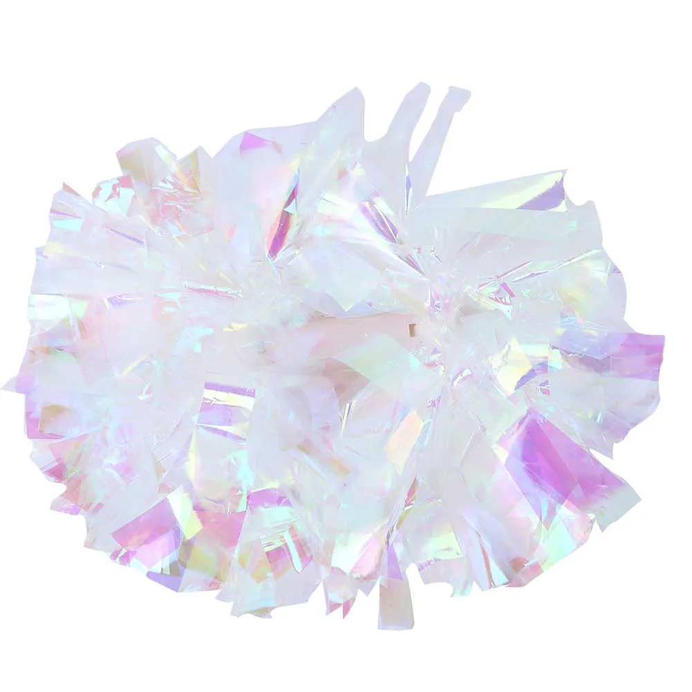 

Cheerleadering Pom Poms Pompoms for Dance Party School Sports Competition (Silver+Red)