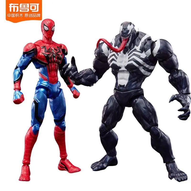 

Конструктор Blokees Rivals Champion Class Super Edition: Сборная фигурка Человека-паука и Венома, коллекционная игрушка-сюрприз в закрытой упаковке