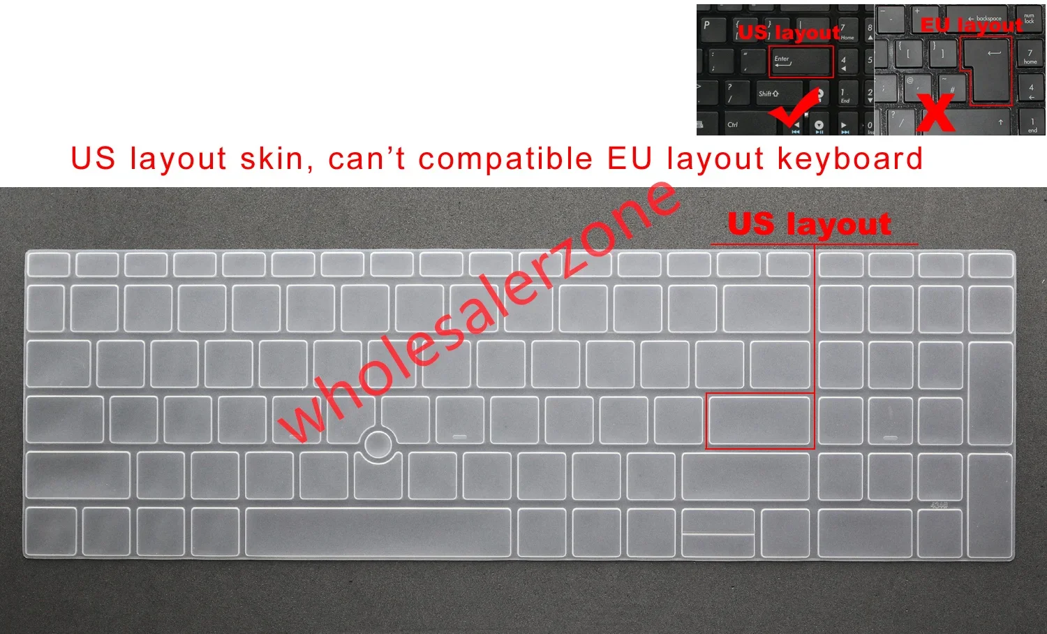 US Keyboard Skin Cover for HP EliteBook 850 G7,855 G7,850 G8,855 G8,HP Zbook Firefly 15 G7,Zbook Firefly 15 G8 series laptop