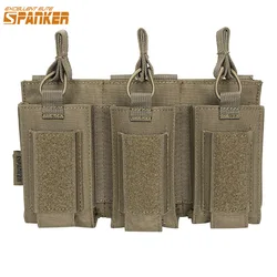 Tactical Magazine Pouchs Triple Mag Bag Molle 7.62 AK 74 47 AR15 M4 5.56 Mag Bag Hunting Accessories Torch Holster