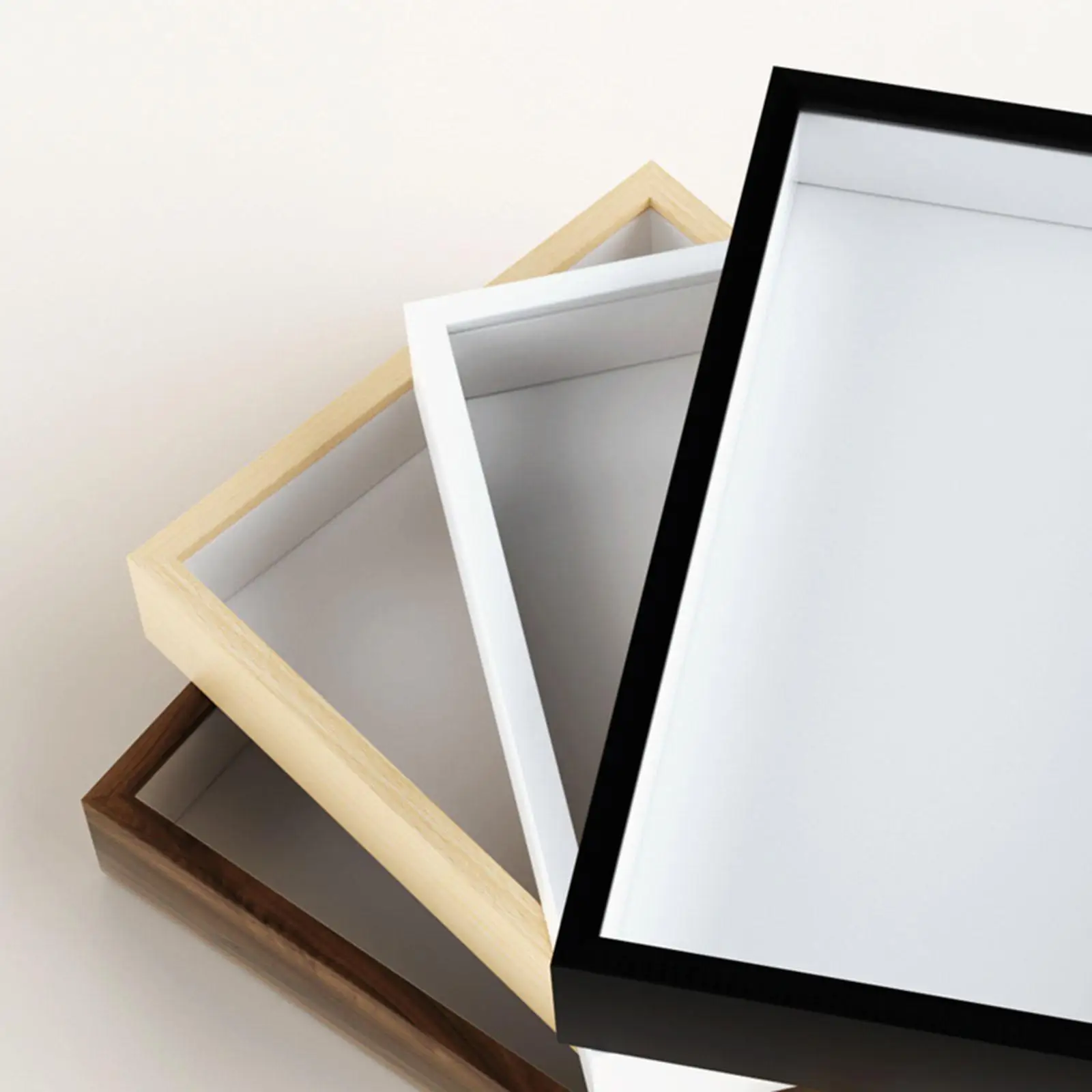 Deep Shadow Box Wood Picture Frame Display Case for Keepsake Medals Photos and Wall Decoration