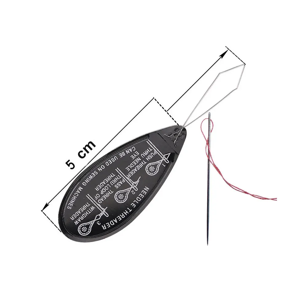 

20pcs Aluminum Needle Threader Flexible Wire Threading Tool For Hand Machine Sewing Diy Stitch Needle Eye Piercing Helper