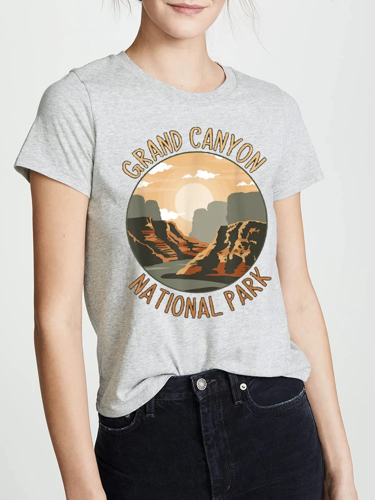 Grand Canyon National Park Women\'s T-Shirt Dad T-shirts Graphic T Shirts Tees Summer Tops Women Short Sleeve Tshirts Graphic Tee