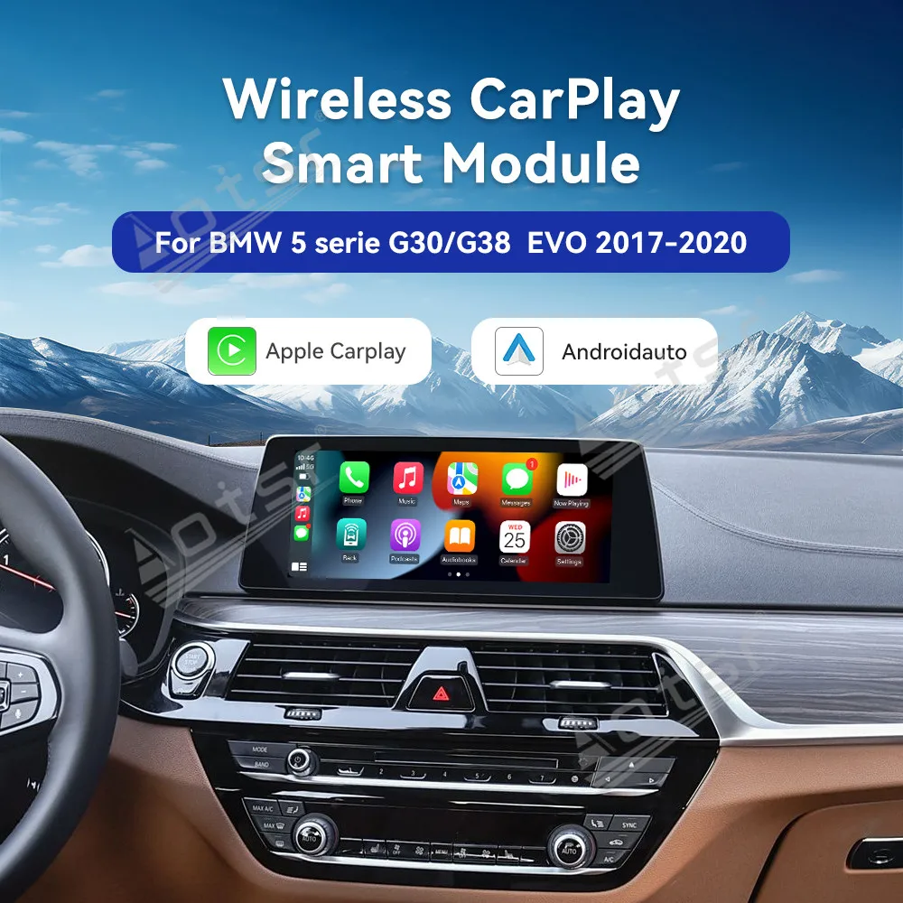 Airplay and Mirro Link New Car Accessories For BMW 5 Series G30/G38 EVO 2017-2020 Wireless Carplay Decoder Box Android Auto