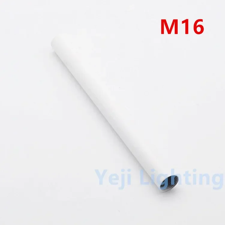 Tubo de conexión de lámpara de pie interior, tubo de rosca interior de metal de hierro para lámparas led colgantes de pared, M16, M19, M25