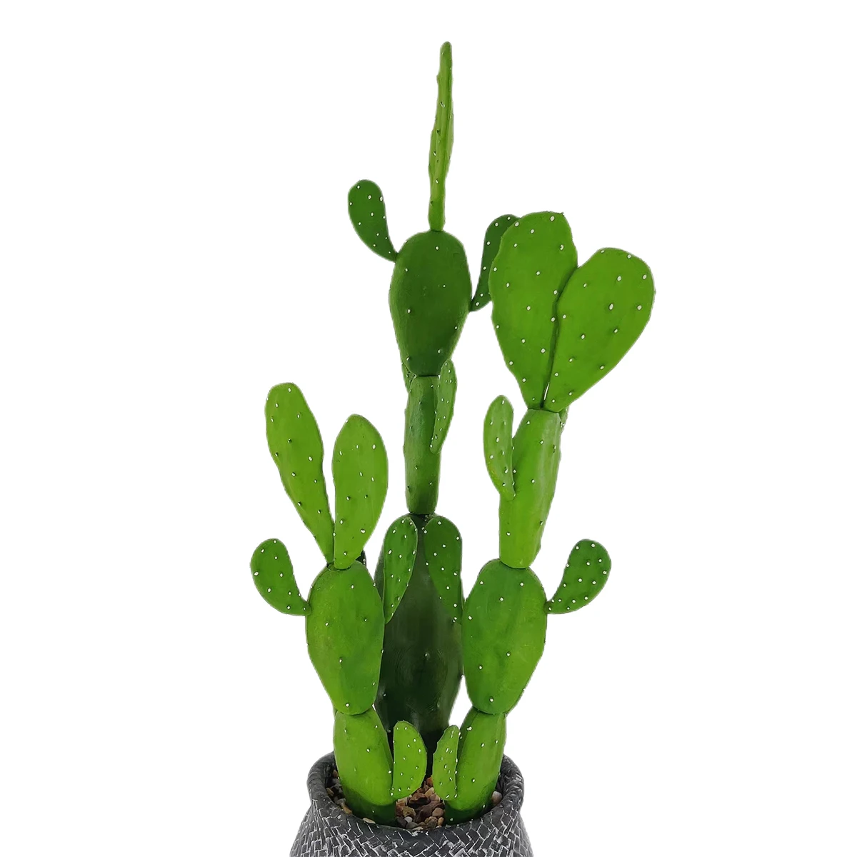 Imagem -05 - Cactus Suculentas Plantas Artificiais Decoração para Casa com Pedra e Cimento Vaso de Flores Grande Planta do Falso Ornamentos Internos 60cm