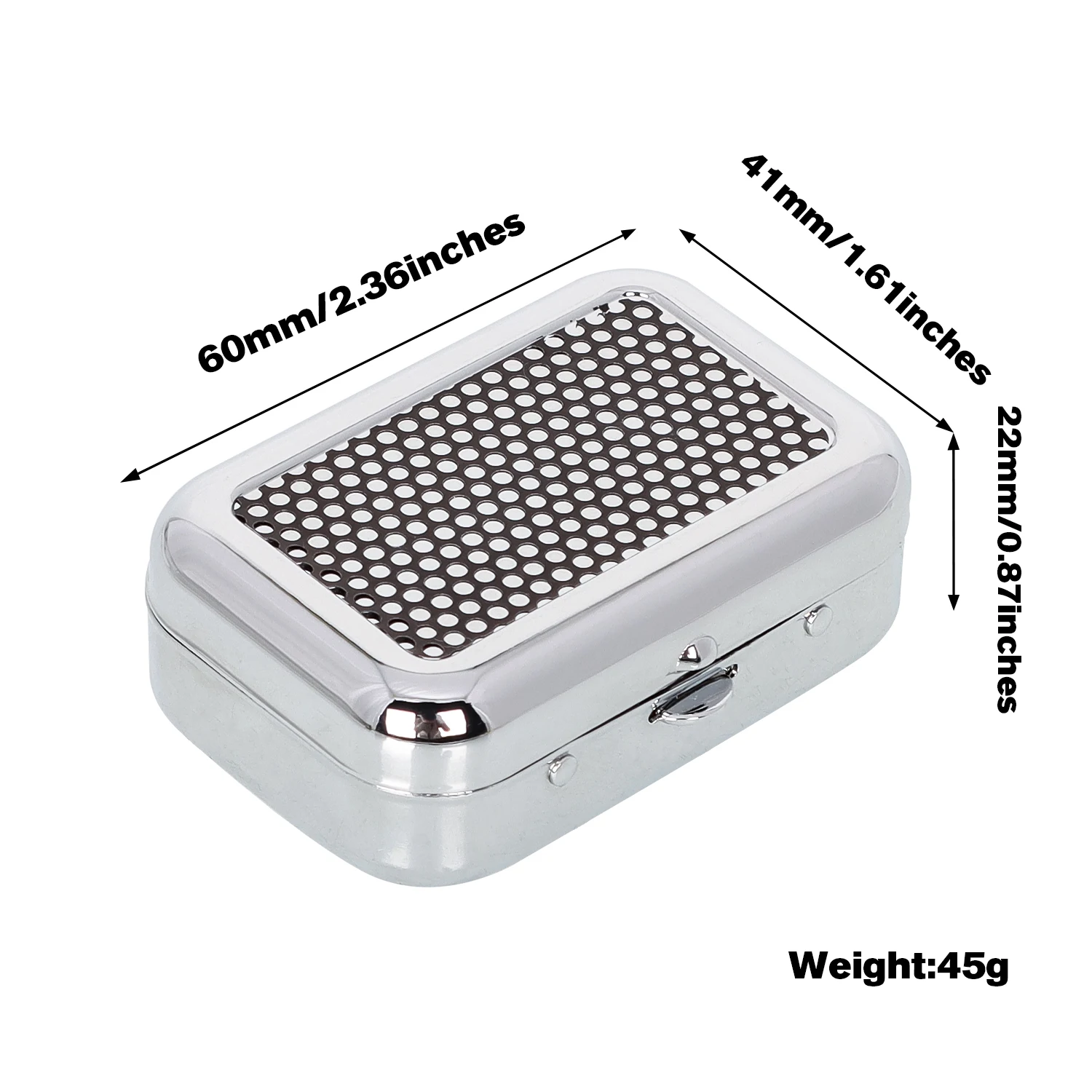 Creativity Ashtrays Anti-scalding Mini Portable Stainless Steel Square Pocket Ashtray With Lids Cigarette Ash Holder Gifts