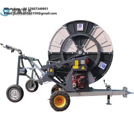 Metallic Agricultural Farm Sprinkler Irrigation System with IoT Core Motor & Pump Durable Hose Reel