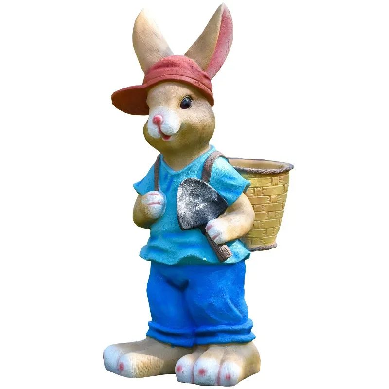 

Cartoon rabbit flower pot tank outdoor animal sculpture garden landscape sketch balcony courtyard kindergarten decorativ