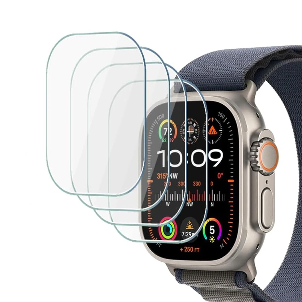 Screen Protector For Apple Watch Ultra 2 49mm Accessories Anti-Scratch Waterproof Tempered Glass HD Full Film iWatch Ultra 49 mm