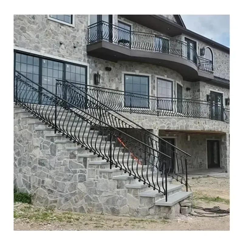 Popular Modern Steel Balcony Railing and Hotel Stair Handrail Baluster with DIY Installation