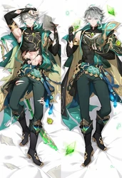 Anime Game Impact Alhaitham Cosplay Dakimakura Pillow Case Hugging Body Prop