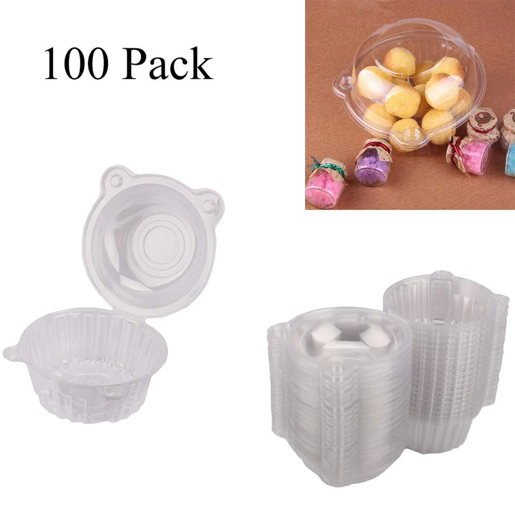 

100/200 шт., пластиковые подставки для кексов