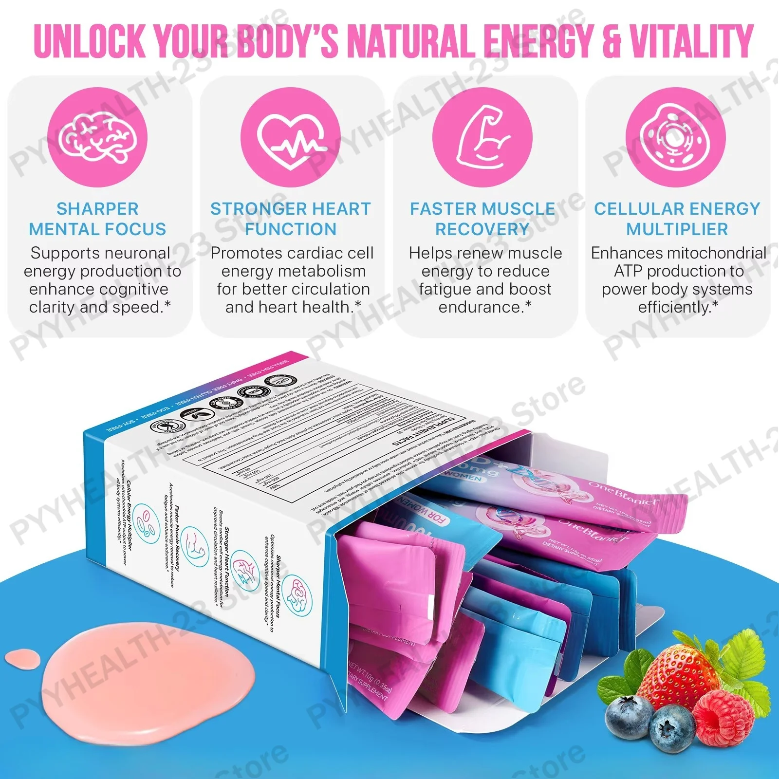 OneBtanicl Liquid NAD Plus Supplement Improves Skin Health Antioxidant Enhances Mental Clarity Promotes Menopausal Mental Health