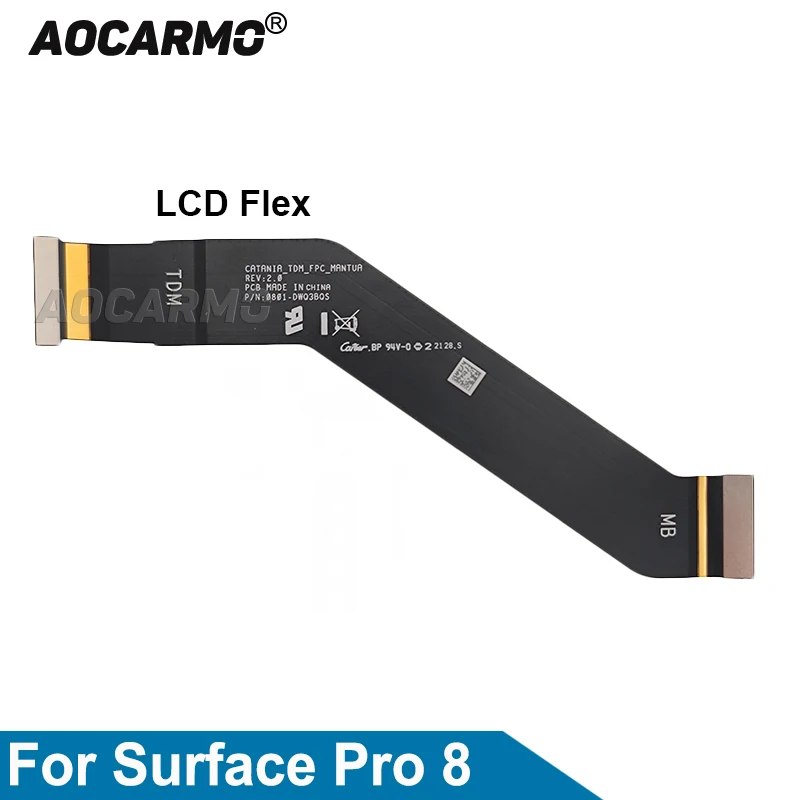 

Aocarmo For Microsoft Surface Pro 8 13" LCD Display Screen Flex Cable Pro8 Replacement Parts