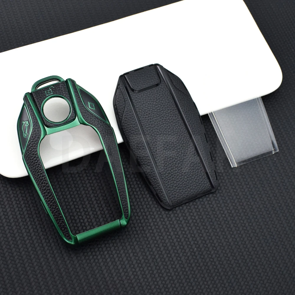 For BMW G30 G12 G11 G32 G31 5 7 Series I8 I12 I15 G01 X3 X4 G02 G05 X5 G07 X7 LED Display Leather Car Key Case BAG