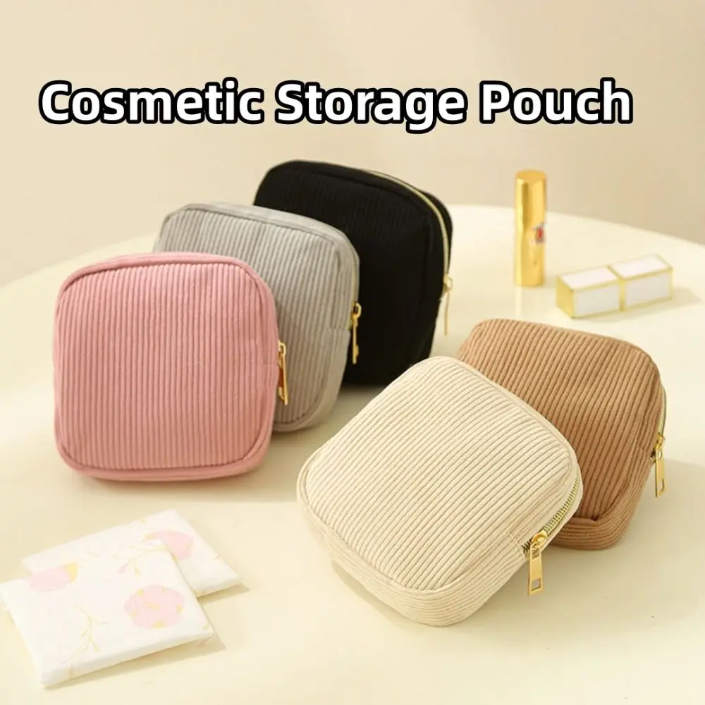 Trendy Mini Makeup Lipstick Bag Organizer Bags Small Pouch Sanitary Napkins Case Travel Cosmetic Storage Pouch Women
