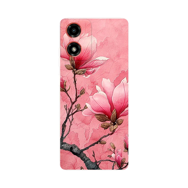 For Moto G24 Case G 24 Shockproof Soft TPU Silicone Phone Cover for Motorola Moto G24 Power Fundas MotoG24 Capas Lion Flower