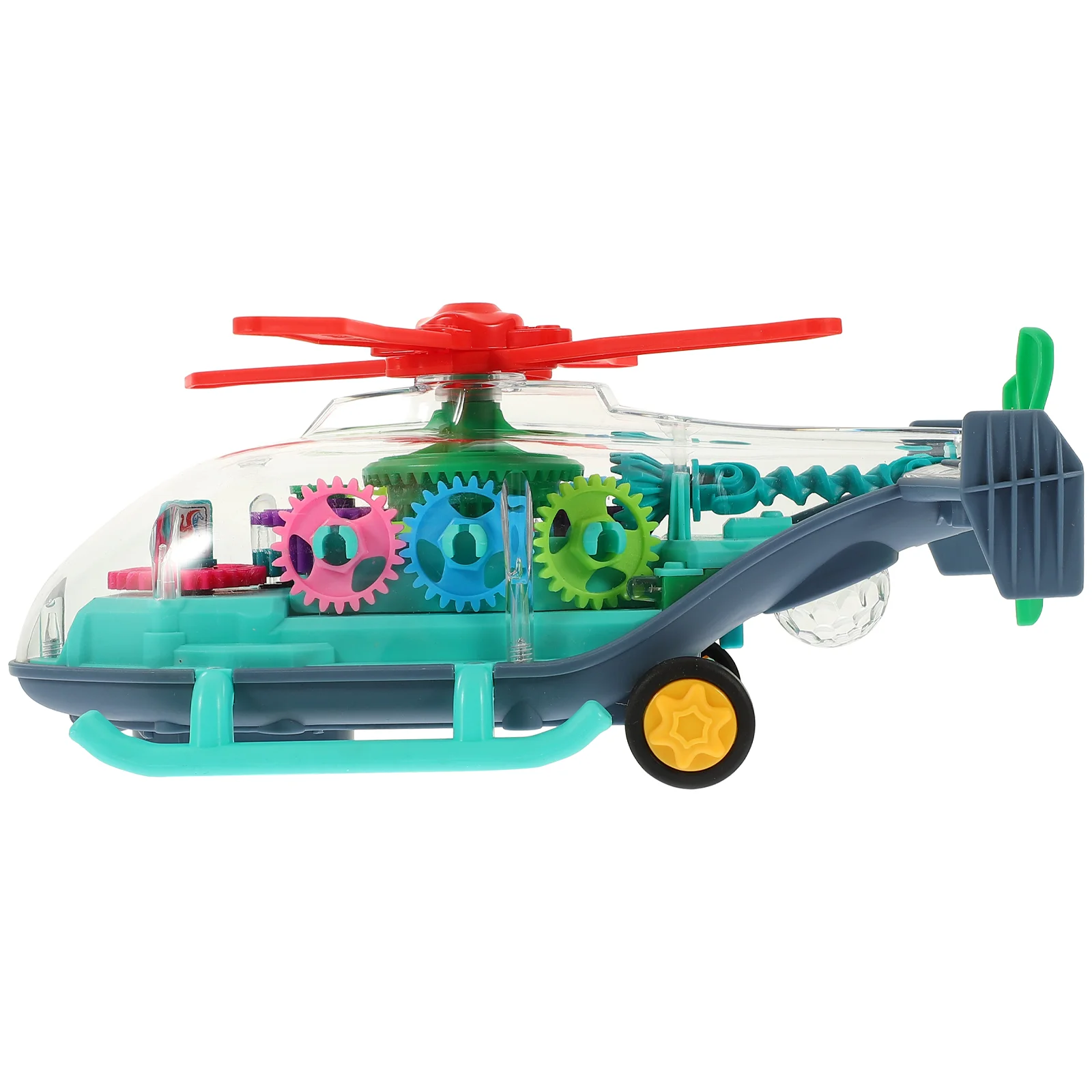 Transparent Gear Car Children’s Toys Mechanical Light up Airplane Toddler Cars for Toddlers 1-3 Electric