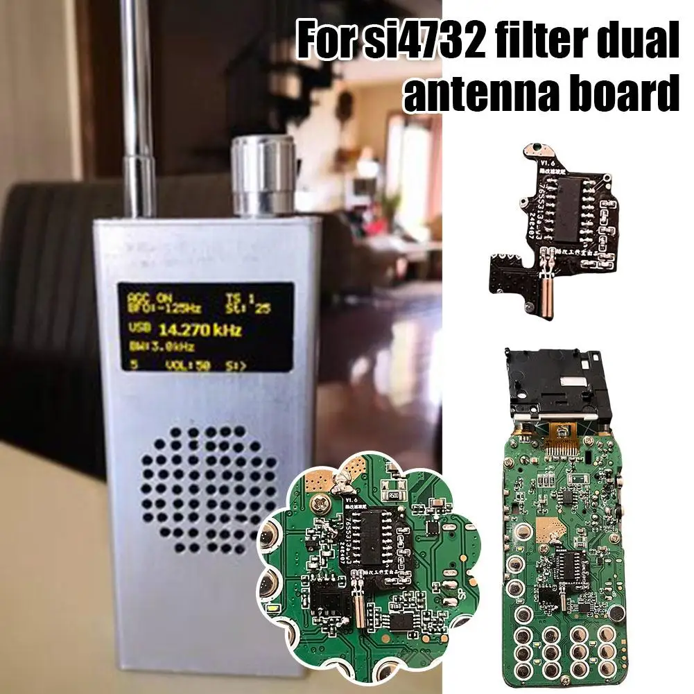 Sfor Quansheng K5/K6 Modified 4732 Shortwave Receiving Dual Version Si4732 Board Modified Board Dual Antenna Antenna Filter J0L2