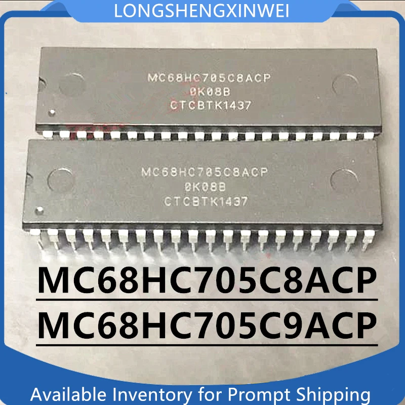 1 peça novo original mc68hc705c8acp mc68hc705c9acp dip-40 microcontrolador embutido ic em estoque