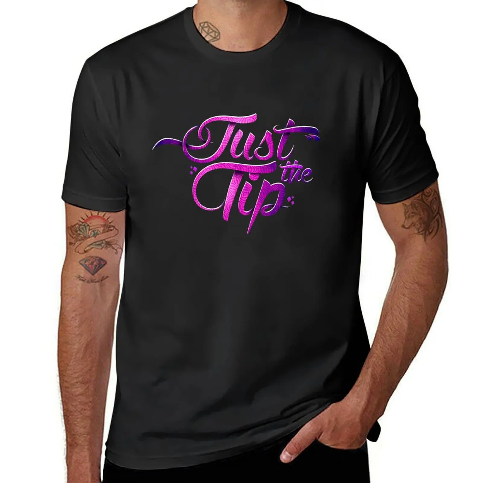 Just The Tip T-Shirt blacks quick drying cute tops mens clothes