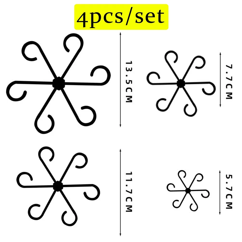 4PCS Plant Stem Support Clips, Flower Stem Gathering Frames, Anti-Toppling Stem Fixers for Hydroponic Branches