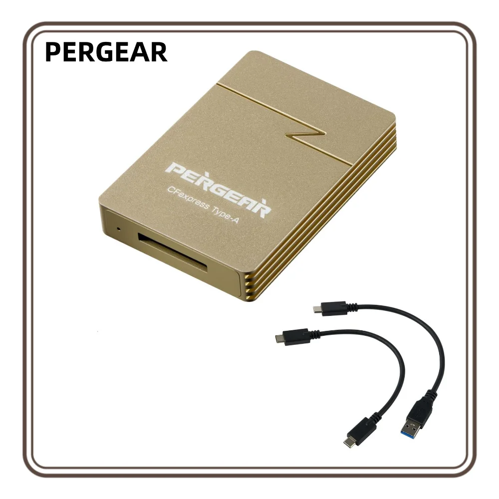 PERGEAR CFexpress Type A Card Reader, Up to 10Gbps, USB 3.2 Gen 2，Compatible with Windows/Mac/Linux/Android