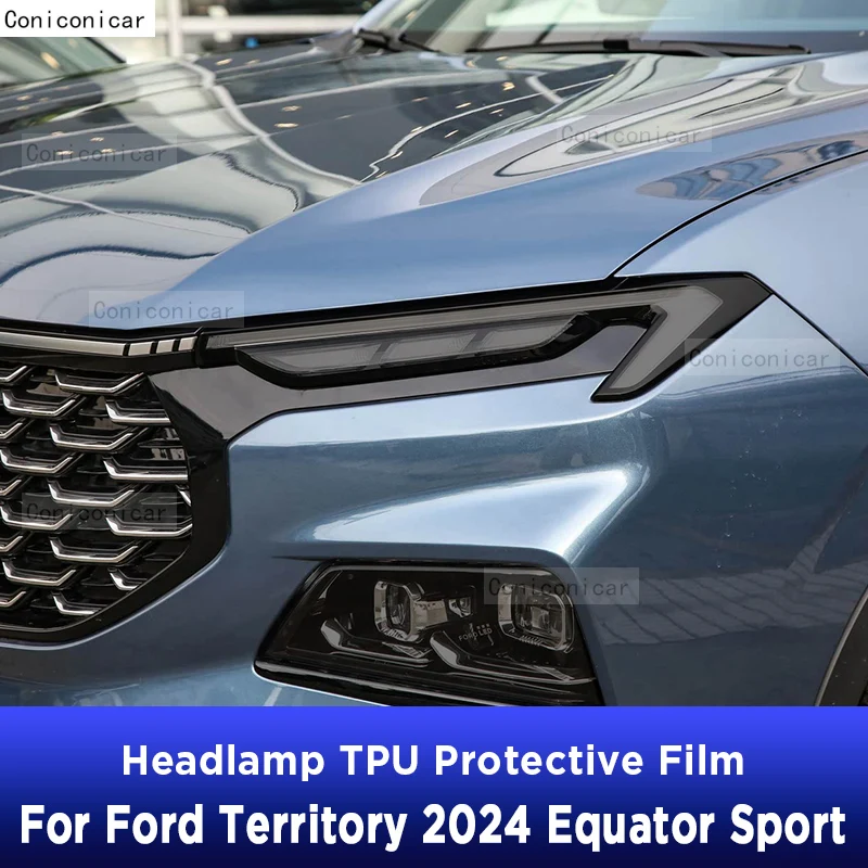 

Car Headlight Tint Anti-Scratch Protective Cover Film Self Healing TPU Sticker For Ford Territory 2024 Equator Sport Accessories