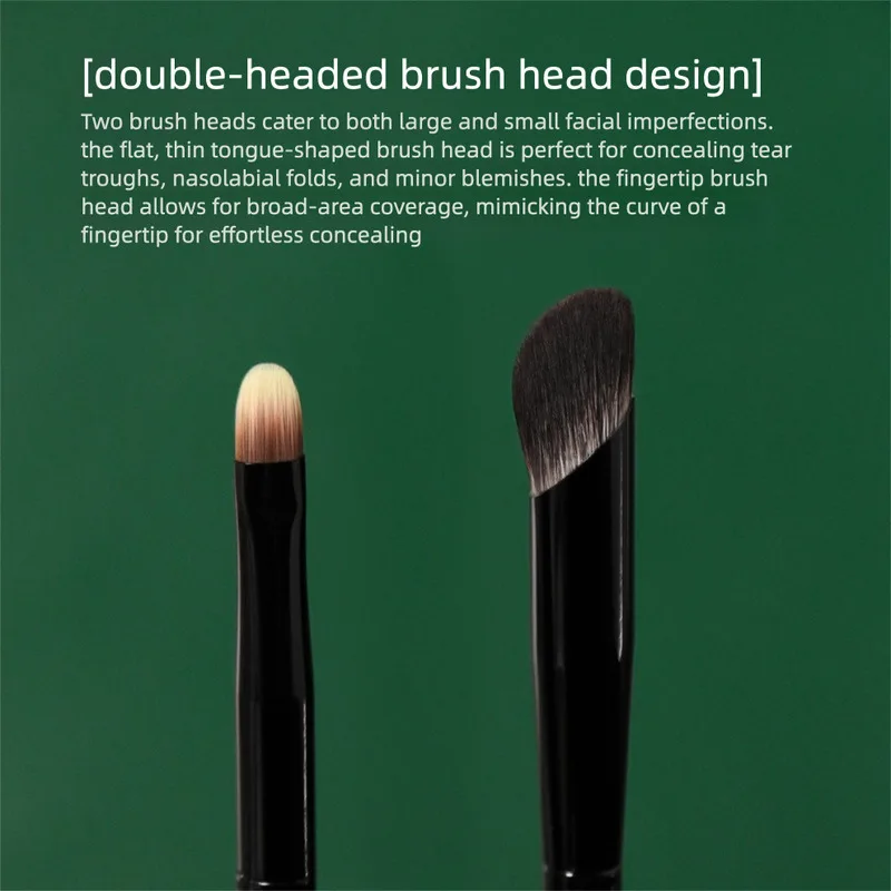 

Reverse Age M83 Dual-Head Tongue-Shaped Flat Head Finger Tip Concealer Detail Soft Makeup Brush