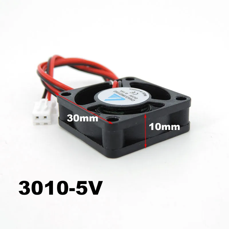 DC 5V 12V 24V 3010 Fan Cooling Brushless Mini Fan 30*30*10MM Cable 2Pin oil Fluid Bearing Radiator For 3D Printer Parts Reprap