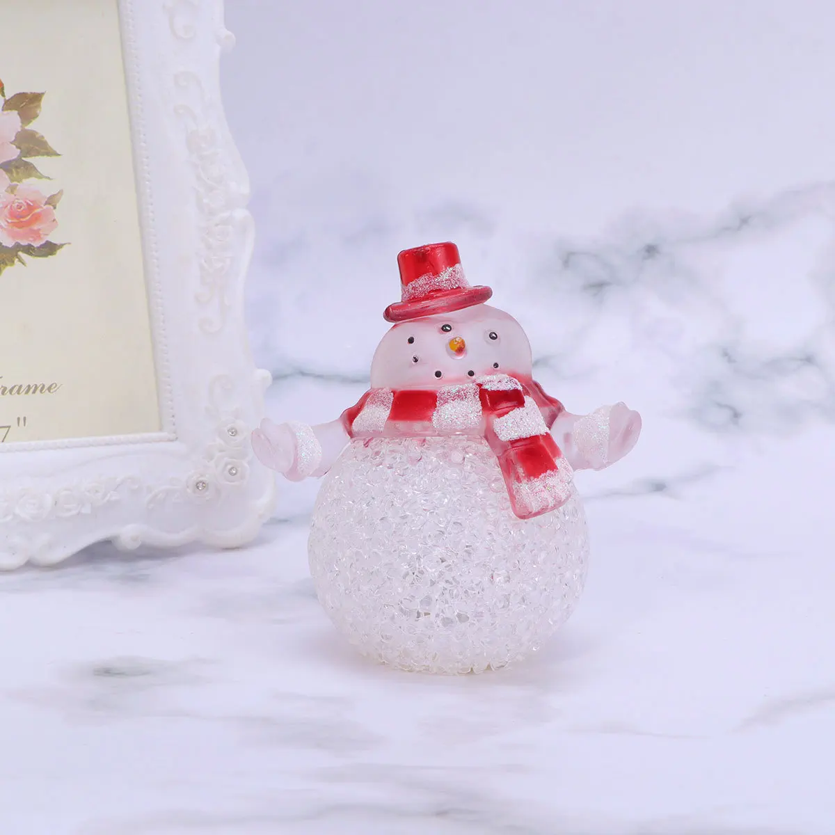 

Snowman Night Light Indoor LED Colorful USB Creative Lamp Cartoon Eva Home Christmas