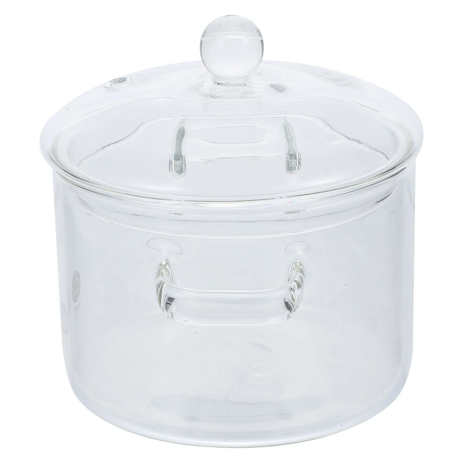 

Glass Stew Pot Heat Resistant Glass Stovetop Cooking Pot with Lid for Soup Baby Food Milk Vegetables Heat-Resistant