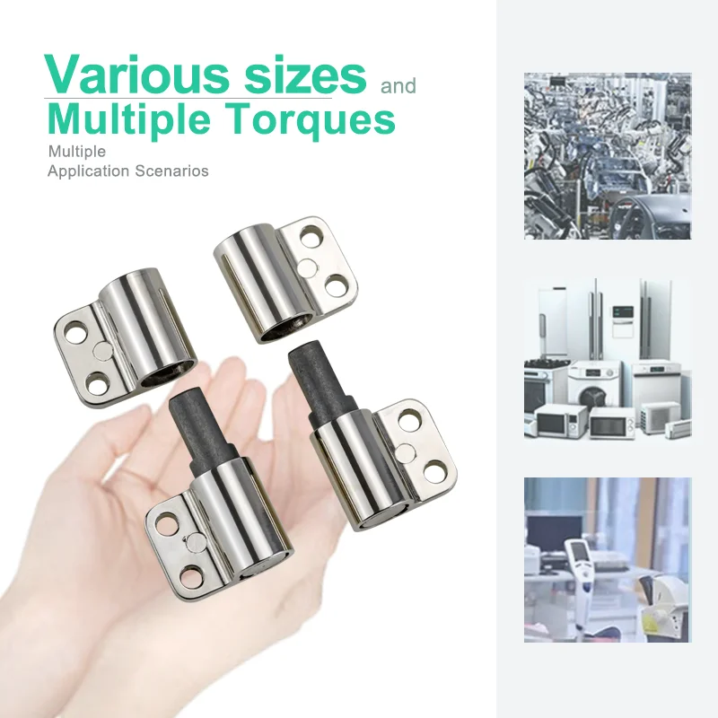 2pcs 360-degree two-way rotatable positioning, detachable adjustable torque hinge, suitable for industrial equipment