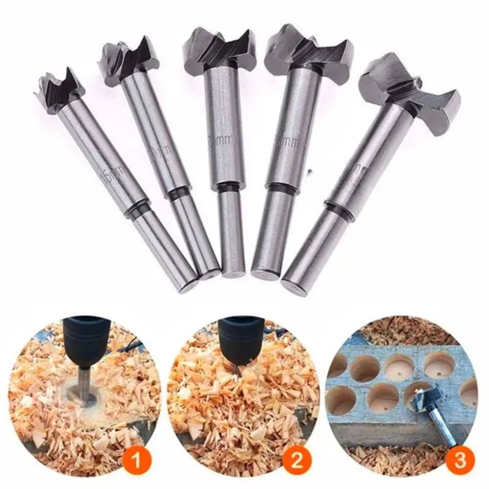 

Carbon Steel Auger Drill Bit Set Tungsten Carbide Self Centering Hinge Boring Hole Expanding Multi Tooth Boring Drill Bit