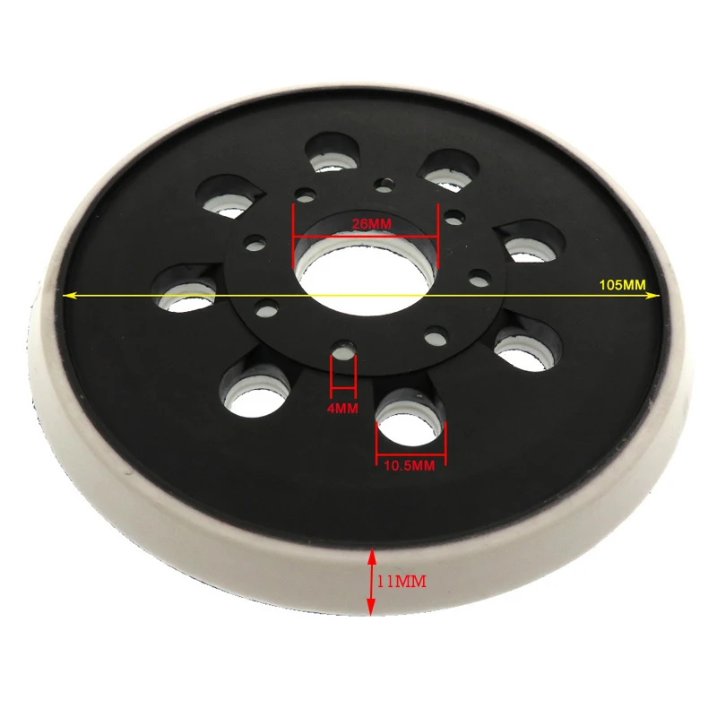 5pcs 5 Inch 125mm Backing Pad Hook&Loop For Bosch GEX 125-1 PEX 220 A PEX 220 AE Abrasive Disc Tool Sander Accessories