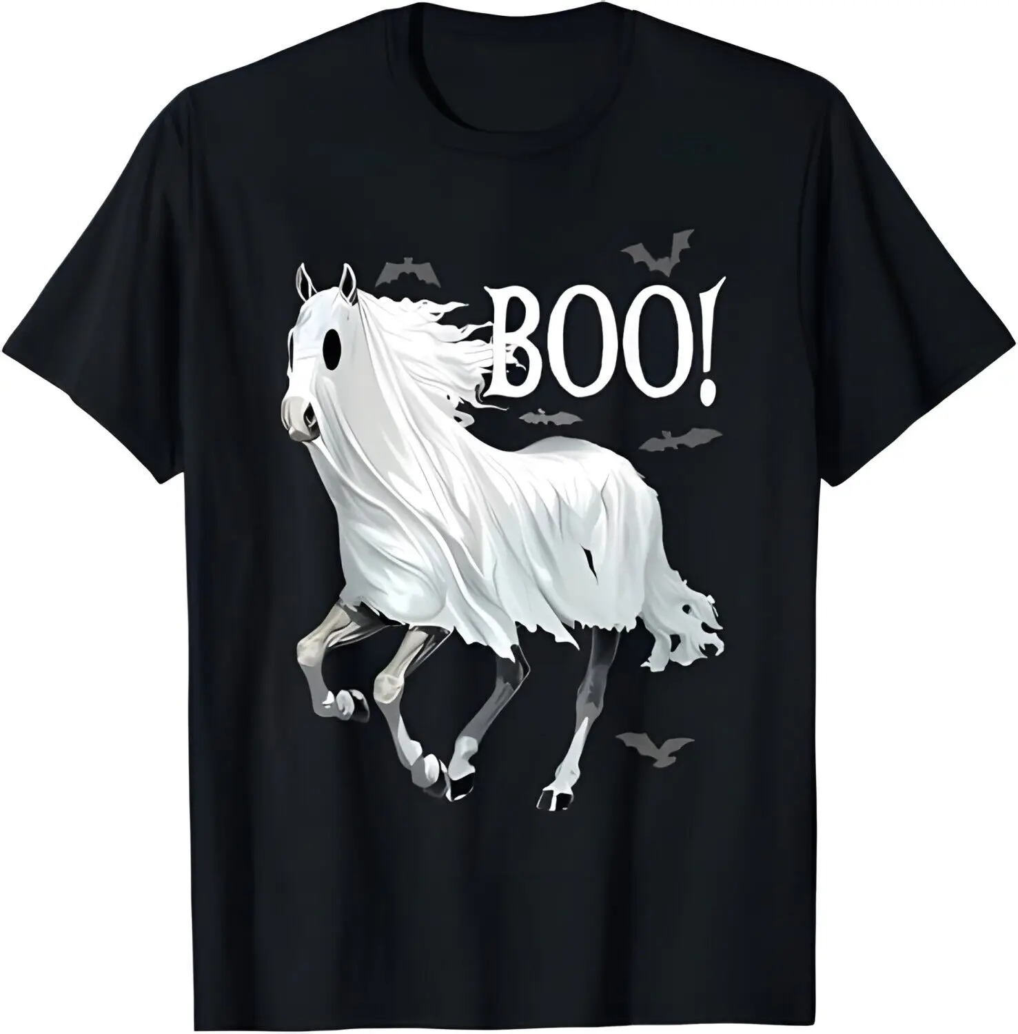 Horse Cosplay Ghost Boo - Horse Ghost Halloween T-Shirt