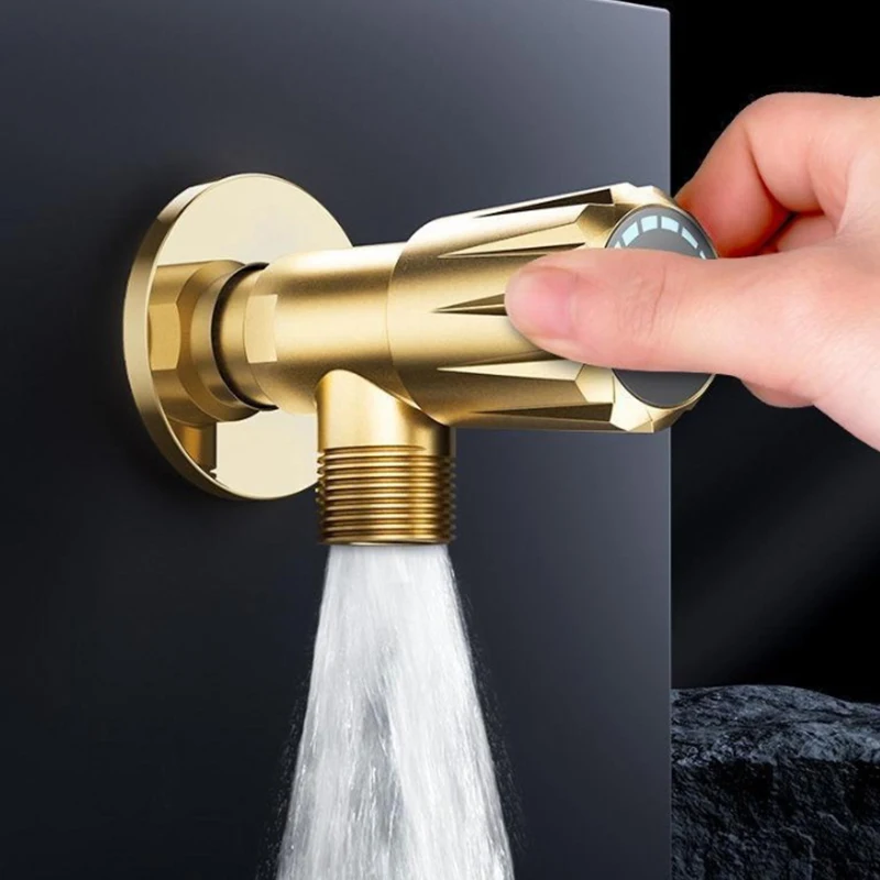 All-copper Angle Valve, Universal Hot And Cold Water-saving Valve, Household Water Heater Toilet Switch, Extended Type
