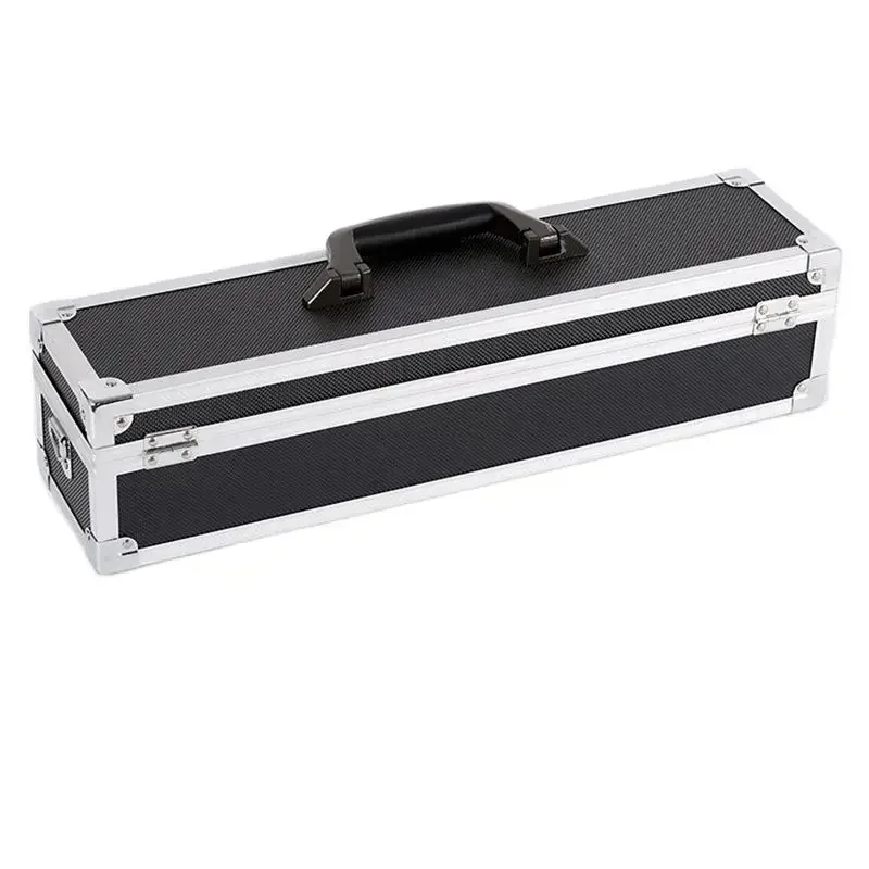 Aluminum Tool Case - Foam Insert, Storage Case Organizer with Shoulder Strap for Knives, 50cm Length X 12cm Width X 12cm Height