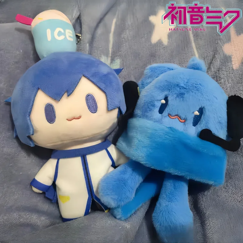 Genuine Bemoe Hatsune Miku Plush Doll Kaito Luka Meiko Keychain Kawaii Plushie Anime Figure Backpack Pendant  Toys Gift