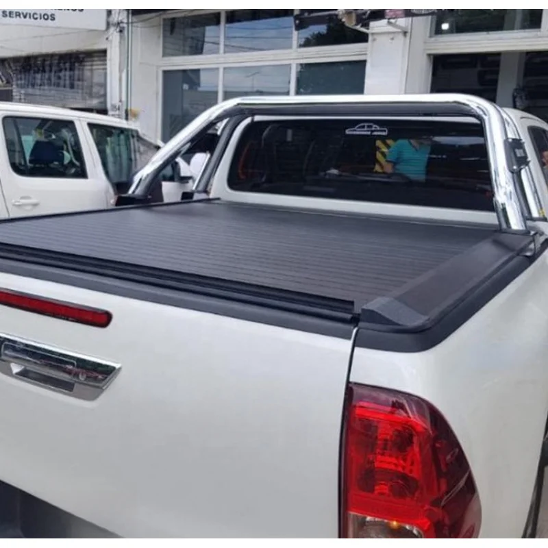High Quality LE-STAR 4X4 Black Aluminum Alloy Manual Shutter Cover for D-MAX Tacoma F150 Navara