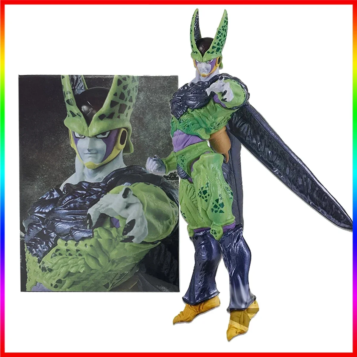 Bandai Dragon Ball Z Cell figura de acción de PVC de forma perfecta 22cm Anime juguete de modelos coleccionables para niños adultos regalo Manga japonesa
