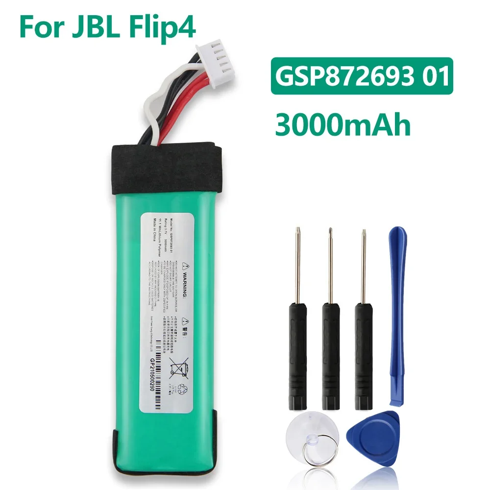 Replacement Battery L0729-LF For JBL Flip 4 Flip4 GSP872693 01 High Quality Batteries With Tools
