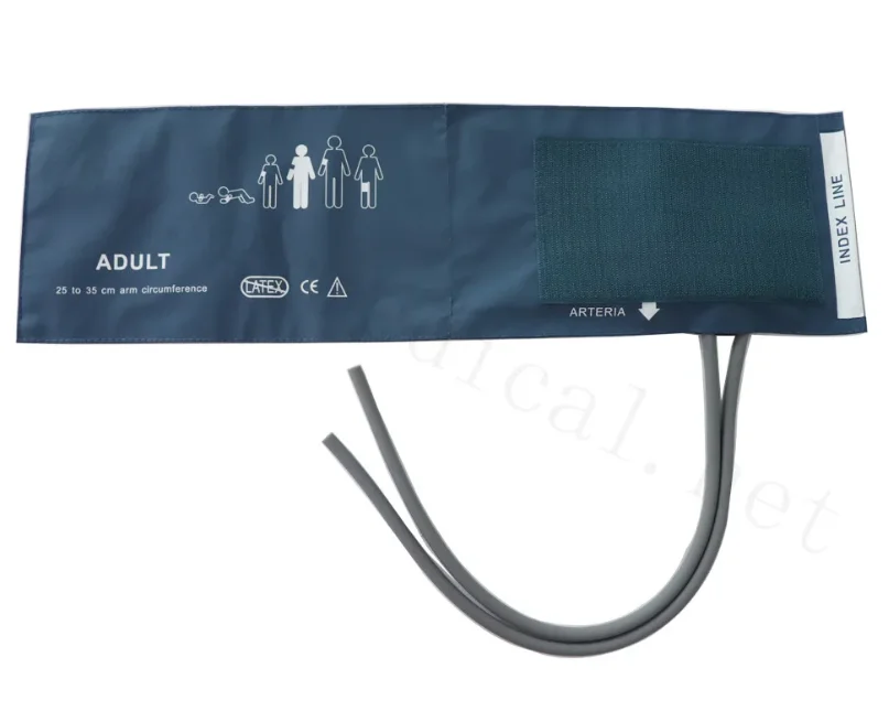 

Мягкая двойная трубчатая манжета NIBP для взрослых, окружность руки 25–35 см, синяя