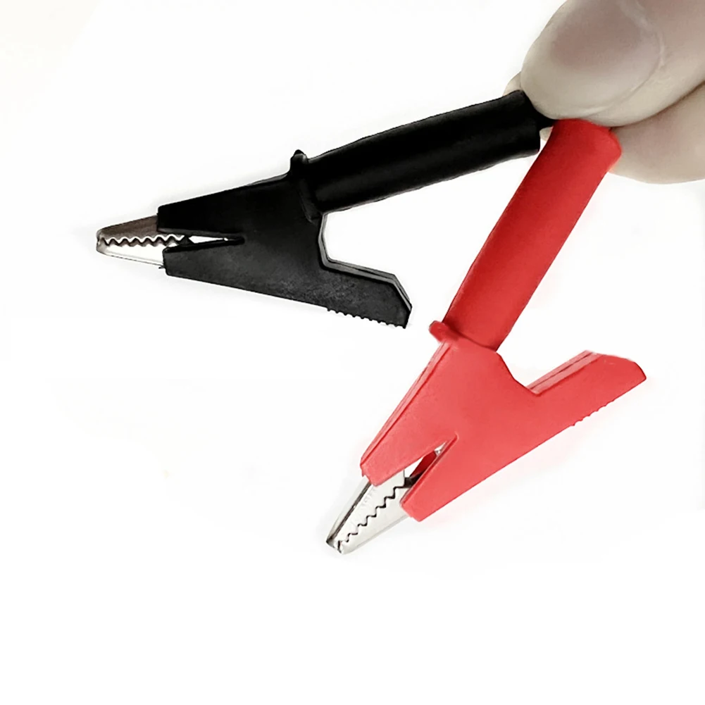 Przewód testowy elektryczny, kabel testowy, złącze, czerwony, czarny kolor, hartowana końcówka sondy, końcówka mała 35 mm, złącze 4 mm, długość 90 cm