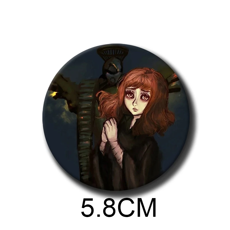 58 مللي متر الخوف والجوع لينة زر دبوس سماري ومارينا أنيمي بروش حقيبة اكسسوارات الديكور المشجعين جمع الأصدقاء الهدايا